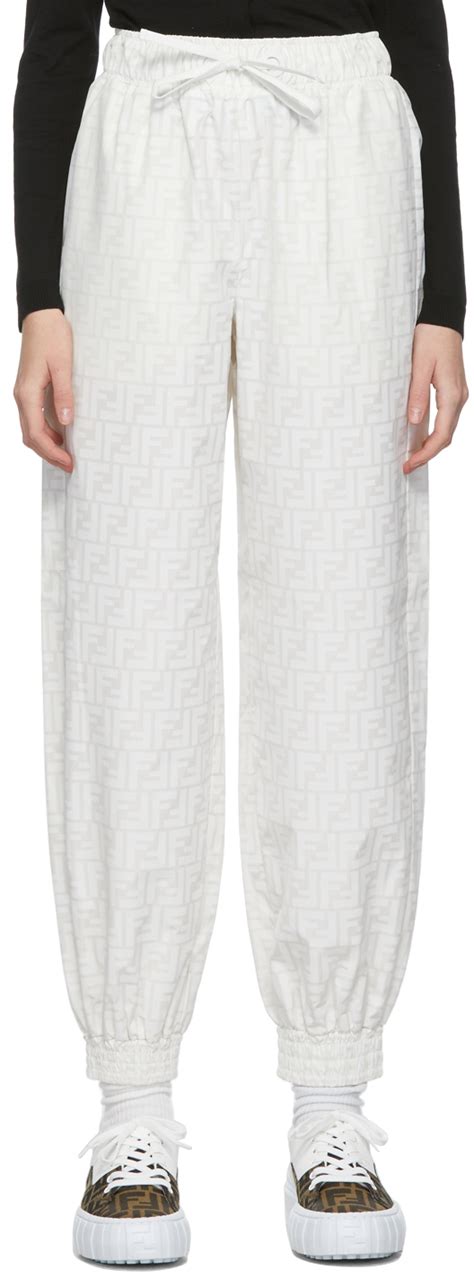 fendi white trousers|fendi trousers men's.